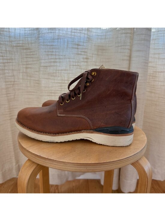 Visvim Virgil Folk 118202002006 Brown Leather Boots Size 10 main image 6
